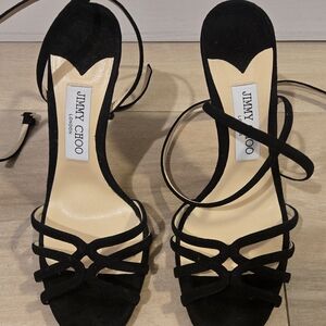 Jimmy Choo Black Strappy Women's Heels